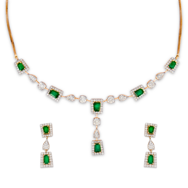 Emerald Necklace Set